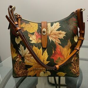 Dooney & Bourke Autumn Leaf Print Shoulder Bag - Multicolor